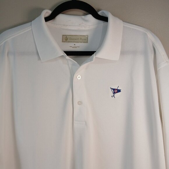Donald Ross Other - DONALD ROSS MENS WHITE GOLF POLO, SIZE XL